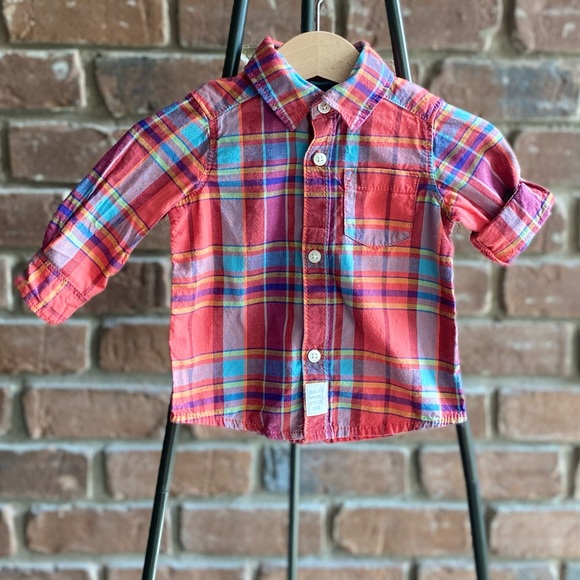 3M Carter’s Plaid Button-down Shirt - Picture 3 of 3